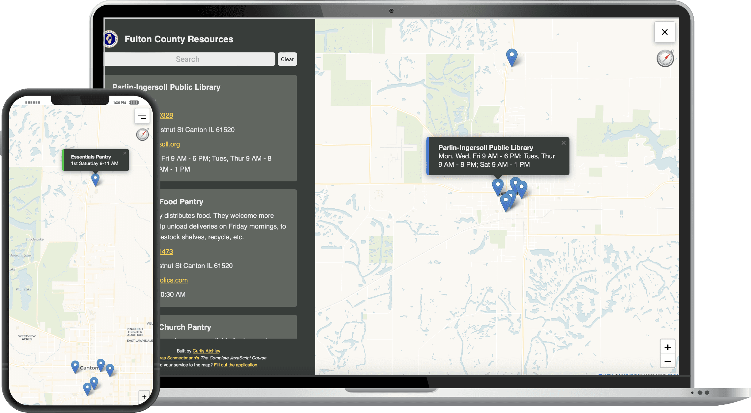 Fulton County Resources app screen shot